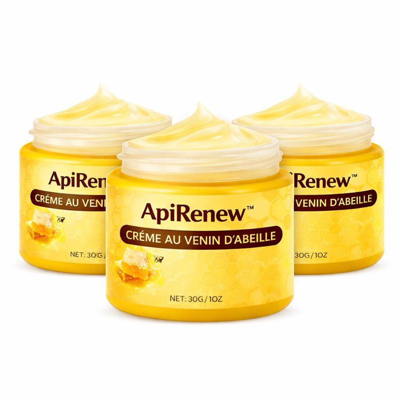 ApiRenew™ Crème au Venin d’Abeille | Rougeurs apaisées et peau visiblement plus lisse en 3 minutes !