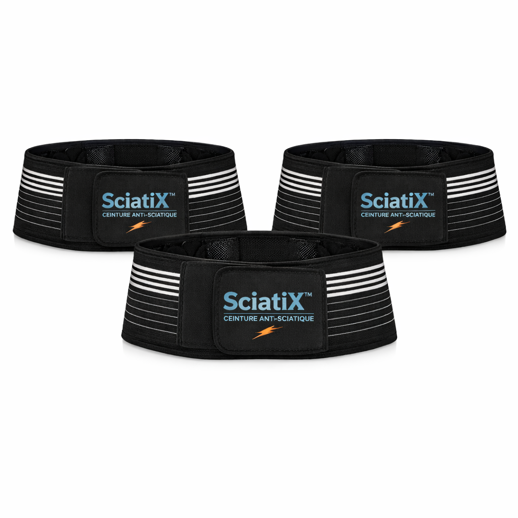 SciatiX™ Ceinture Anti-Sciatique Haute Compression | Stoppez la douleur hanche & bas du dos en quelques minutes !