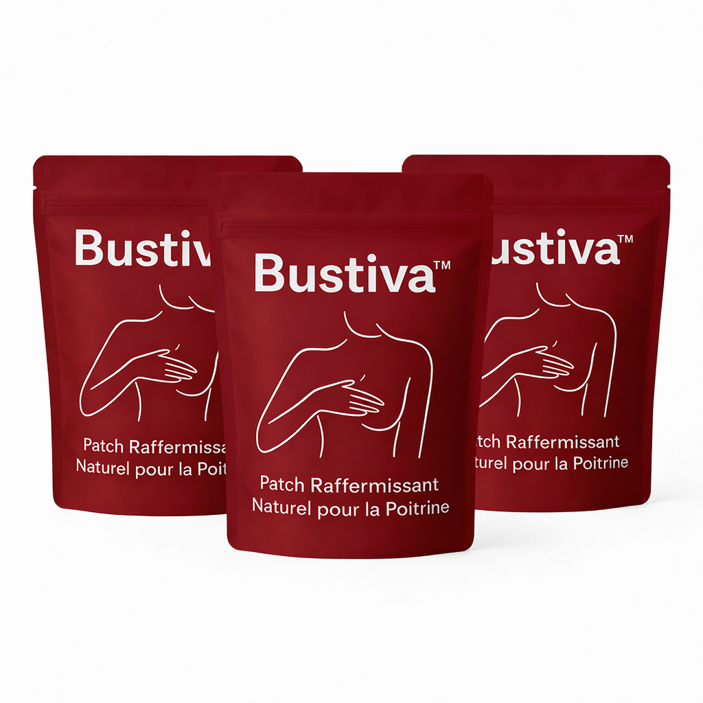 Bustiva™ Patch Raffermissant Naturel pour la Poitrine | Redonne galbe et fermeté en 14 jours sans chirurgie!