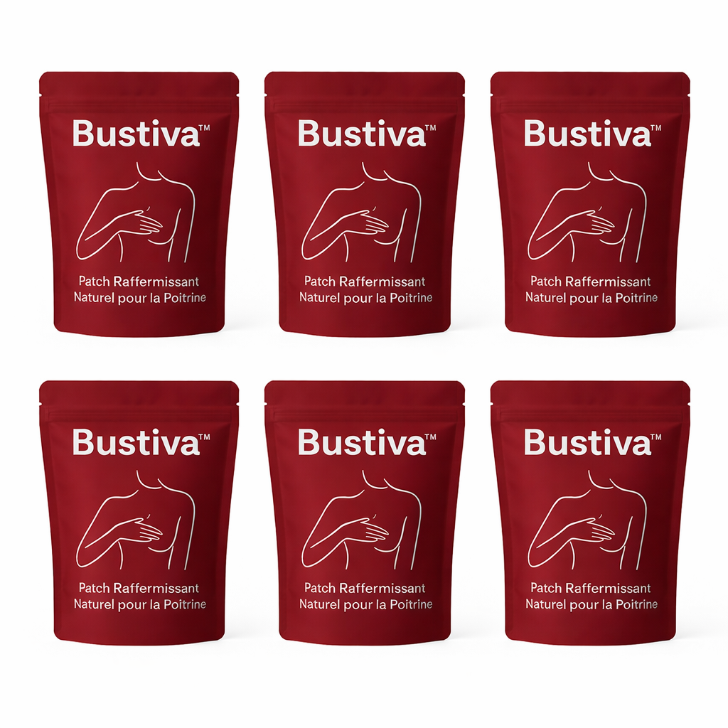 Bustiva™ Patch Raffermissant Naturel pour la Poitrine | Redonne galbe et fermeté en 14 jours sans chirurgie!