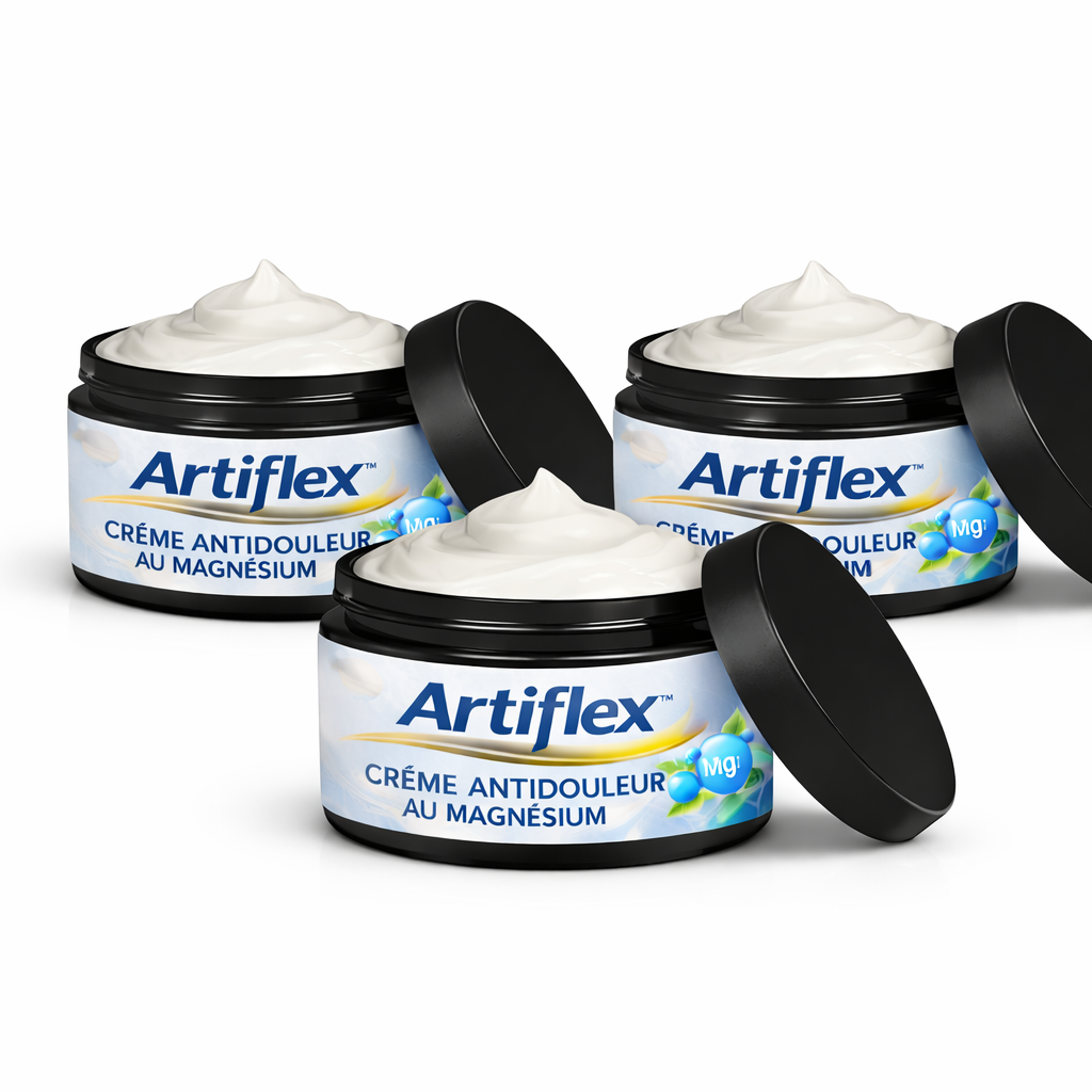Artiflex™ Crème Antidouleur au Magnésium | Supprimez vos douleurs articulaires en 3 minutes !