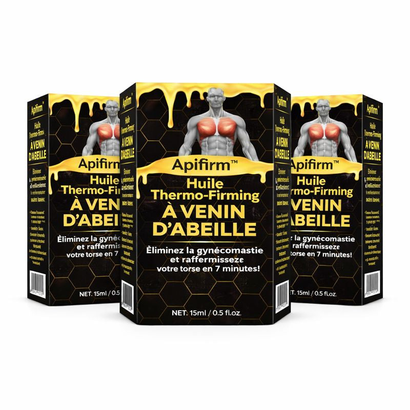 Apifirm™ Huile Thermo-Firming à Venin d’Abeille | Éliminez la gynécomastie et raffermissez votre torse en 7 minutes !