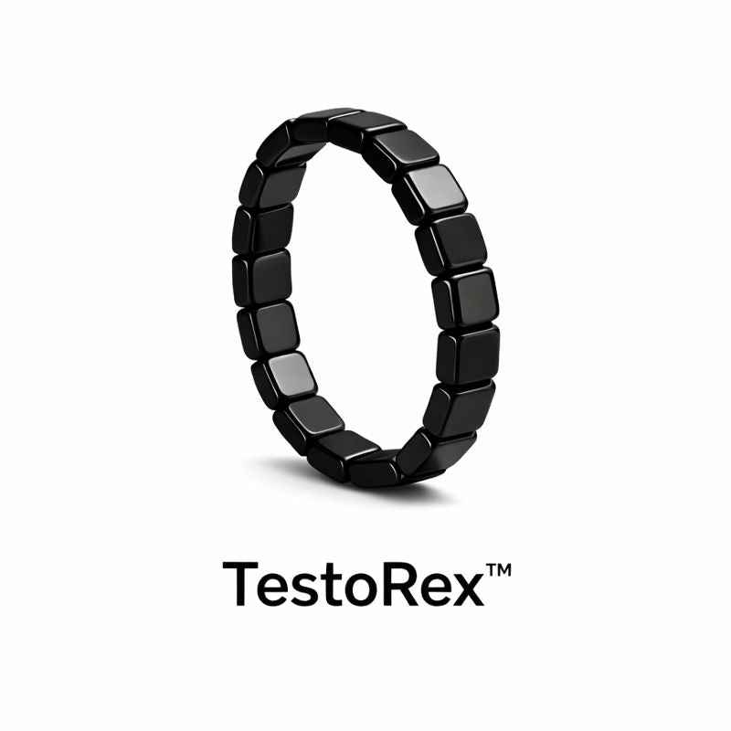 TestoRex™ Bracelet Magnétique en Hématite | Boost ton taux de testostérone de +92 % en 7 jours seulement!
