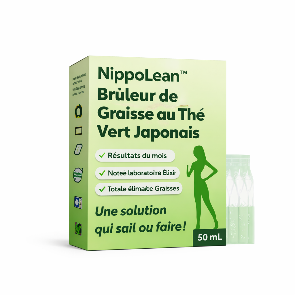 NippoLean™ Brûleur de Graisse au Thé Vert Japonais | Ventre plus plat et silhouette affinée dès 7 jours, sans changer votre routine !