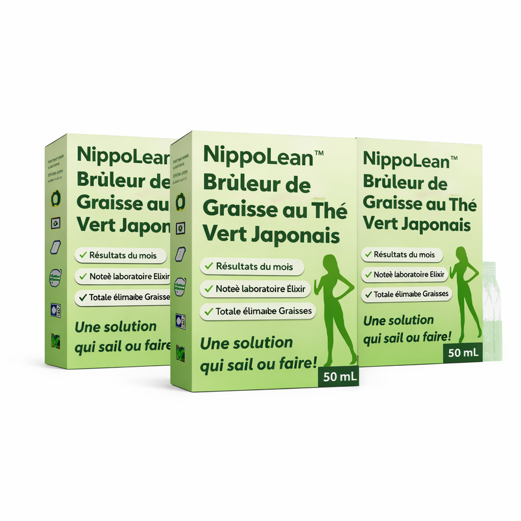 NippoLean™ Brûleur de Graisse au Thé Vert Japonais | Ventre plus plat et silhouette affinée dès 7 jours, sans changer votre routine !