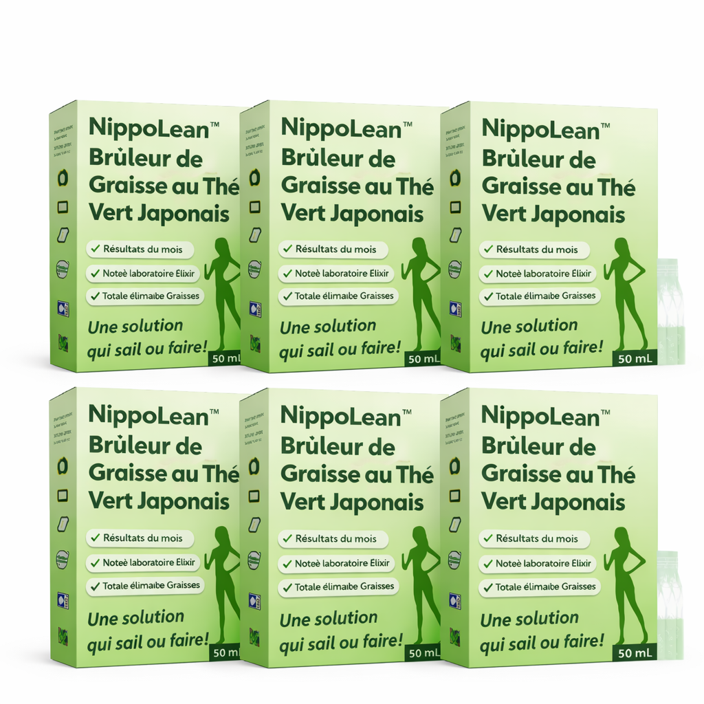 NippoLean™ Brûleur de Graisse au Thé Vert Japonais | Ventre plus plat et silhouette affinée dès 7 jours, sans changer votre routine !