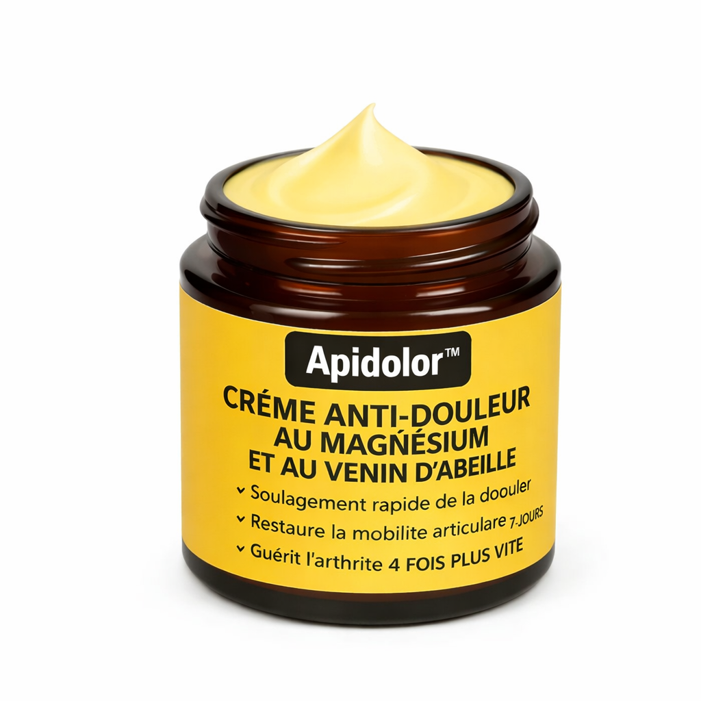 Apidolor™ Crème Anti-douleur au Magnésium et au Venin d'Abeille | Supprime vos douleurs articulaires en un instant!