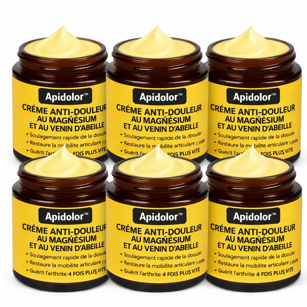 Apidolor™ Crème Anti-douleur au Magnésium et au Venin d'Abeille | Supprime vos douleurs articulaires en un instant!
