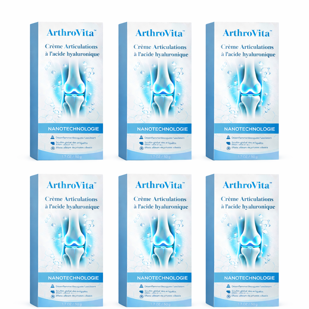 ArthroVita™ Crème Articulations à l’Acide Hyaluronique | Supprime la douleur de l’arthrose en 2 minutes !
