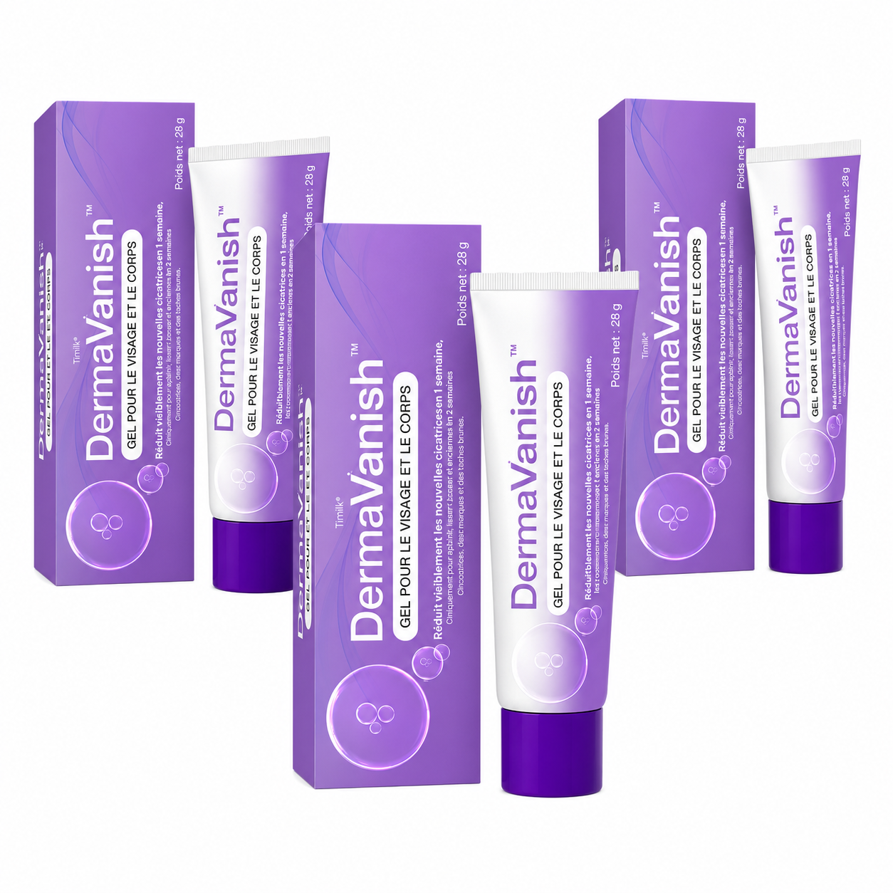 DermaVanish™ Gel Anti-Cicatrices Visage & Corps | Effacez l’apparence des marques d’acné, brûlures et cicatrices sans laser ni chirurgie !