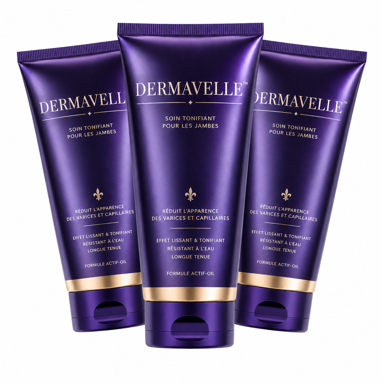 Dermavelle™ Fond de Teint Corps Longue Tenue | Camouflez veines, cicatrices et taches en quelques secondes, avec un fini peau nue qui tient jusqu’à 3 jours !