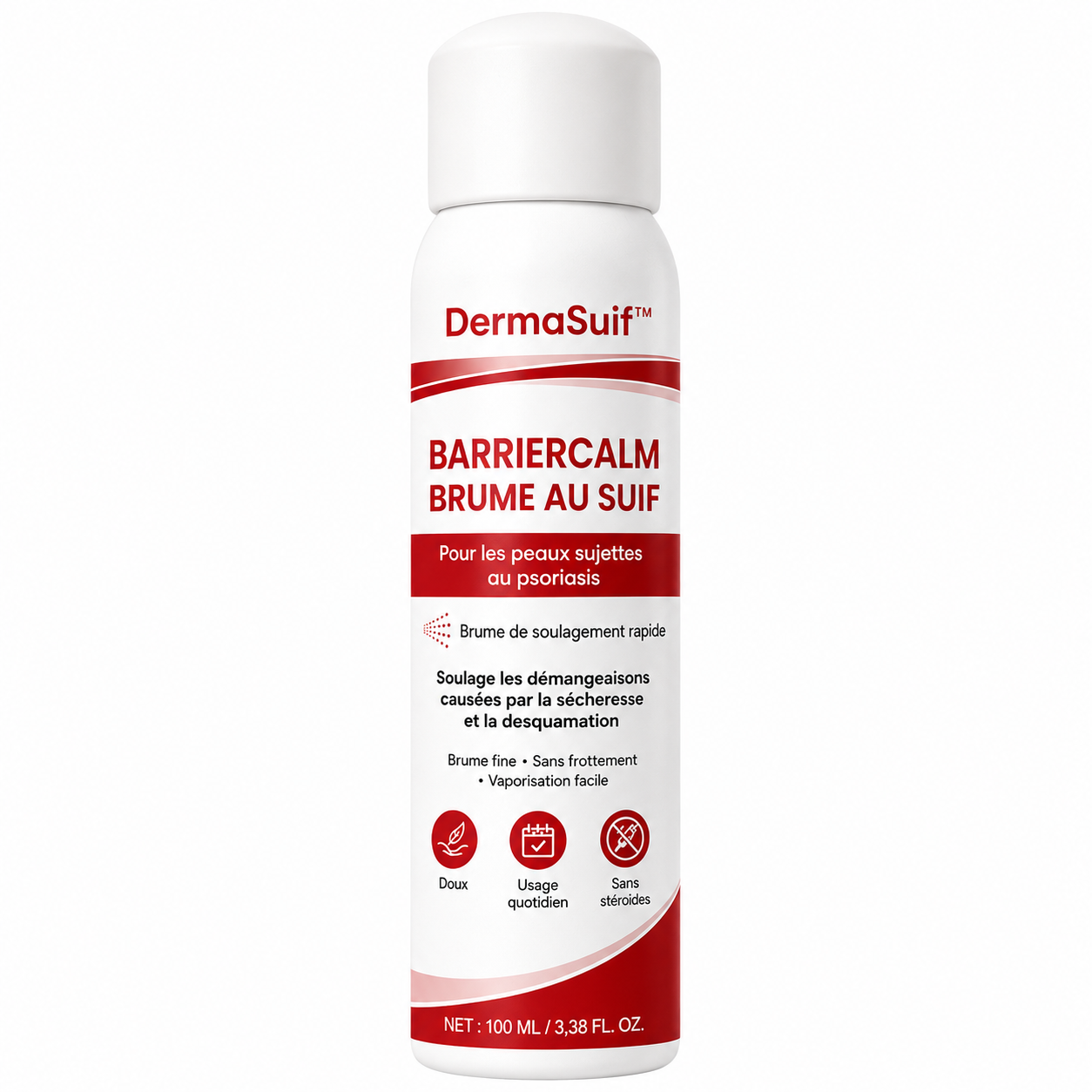 DermaSuif™ Spray Anti-Eczéma au Suif de Bœuf | Stoppez les démangeaisons, rougeurs et plaques sèches sans frotter votre peau !