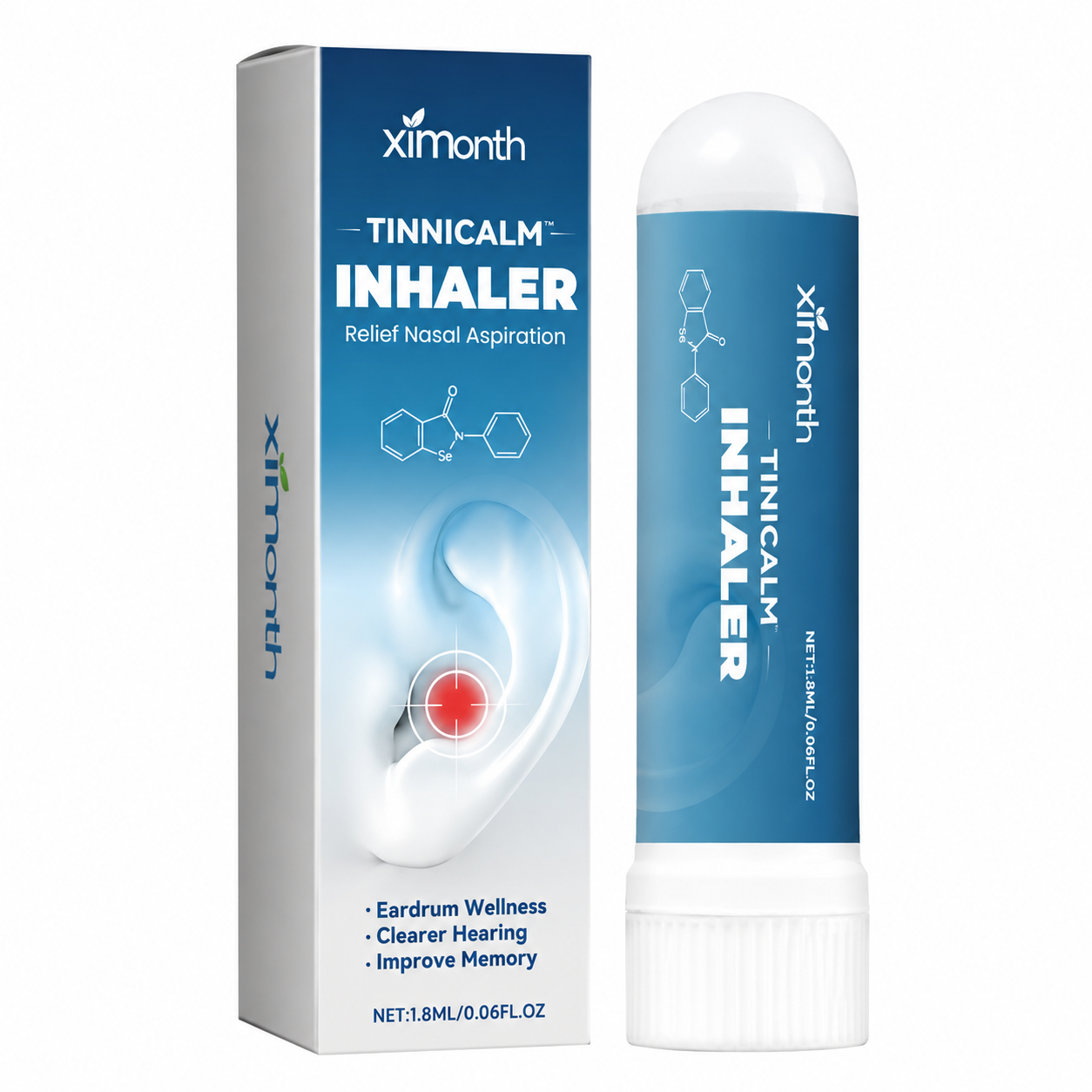 TinniCalm™ Inhalateur Anti-Acouphènes | Calmez les sifflements et bourdonnements d’oreille en quelques minutes !