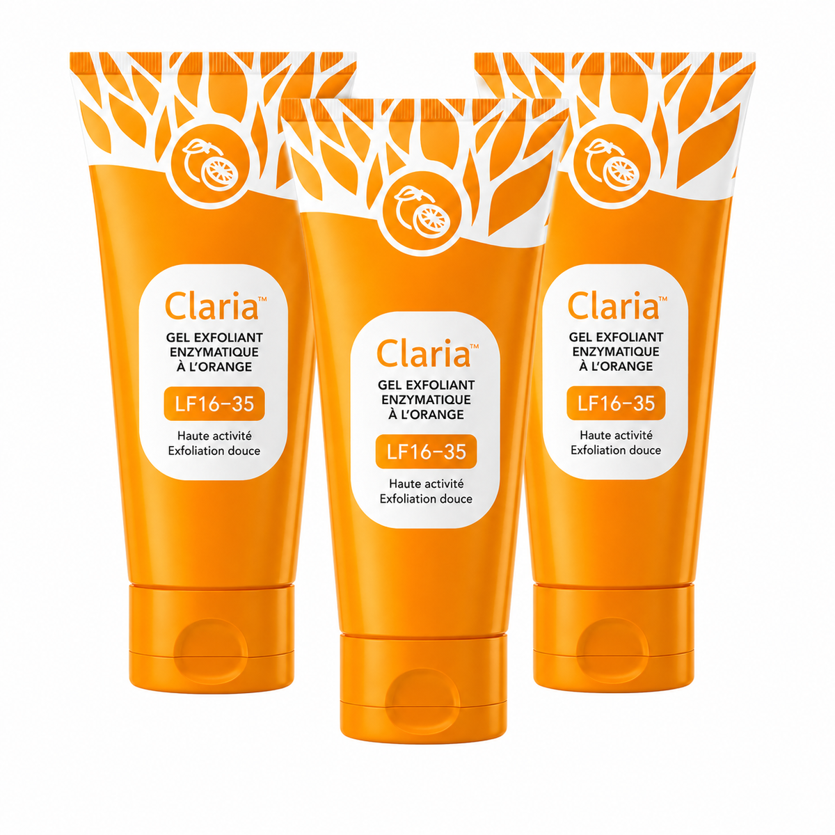 Claria™ Gel Exfoliant Enzymatique à l’Orange | Éliminez cellules mortes, taches et teint terne en 5 minutes !