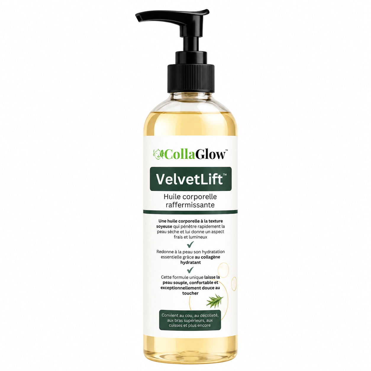 VelvetLift™ Huile au collagène | Raffermit et lifte la peau relâchée jusqu’à 98 % en 24 heures !