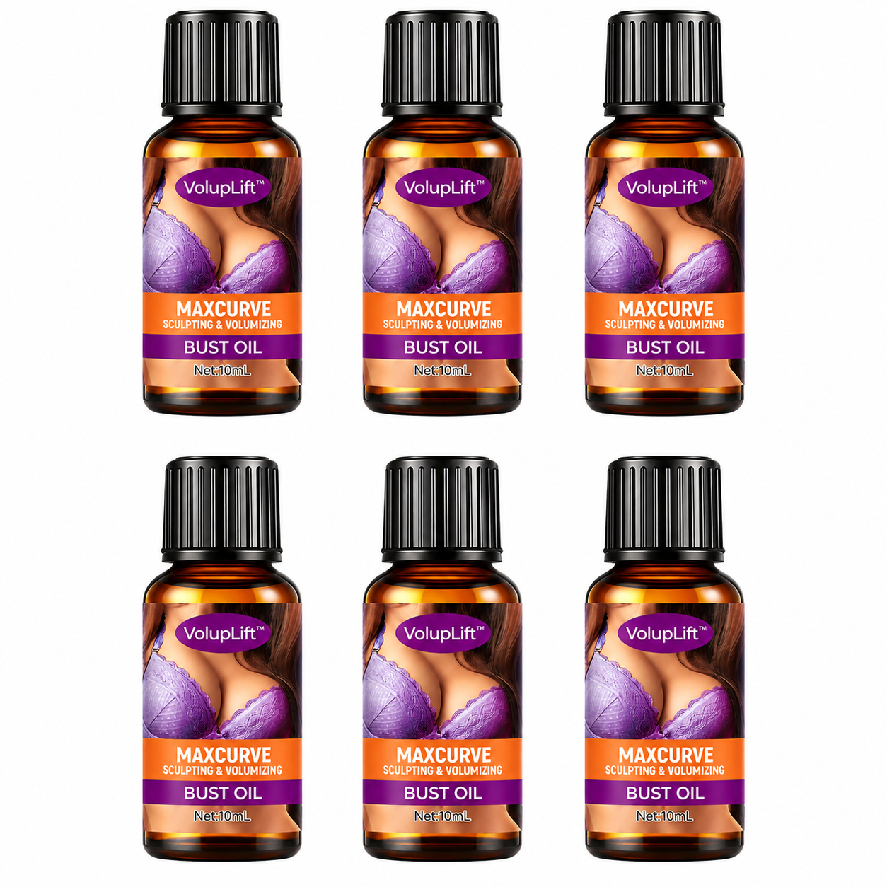 VolupLift™ Huile Galbante & Volumisante | Retrouvez une poitrine plus ferme et plus pulpeuse en 7 jours, sans chirurgie ni injections !