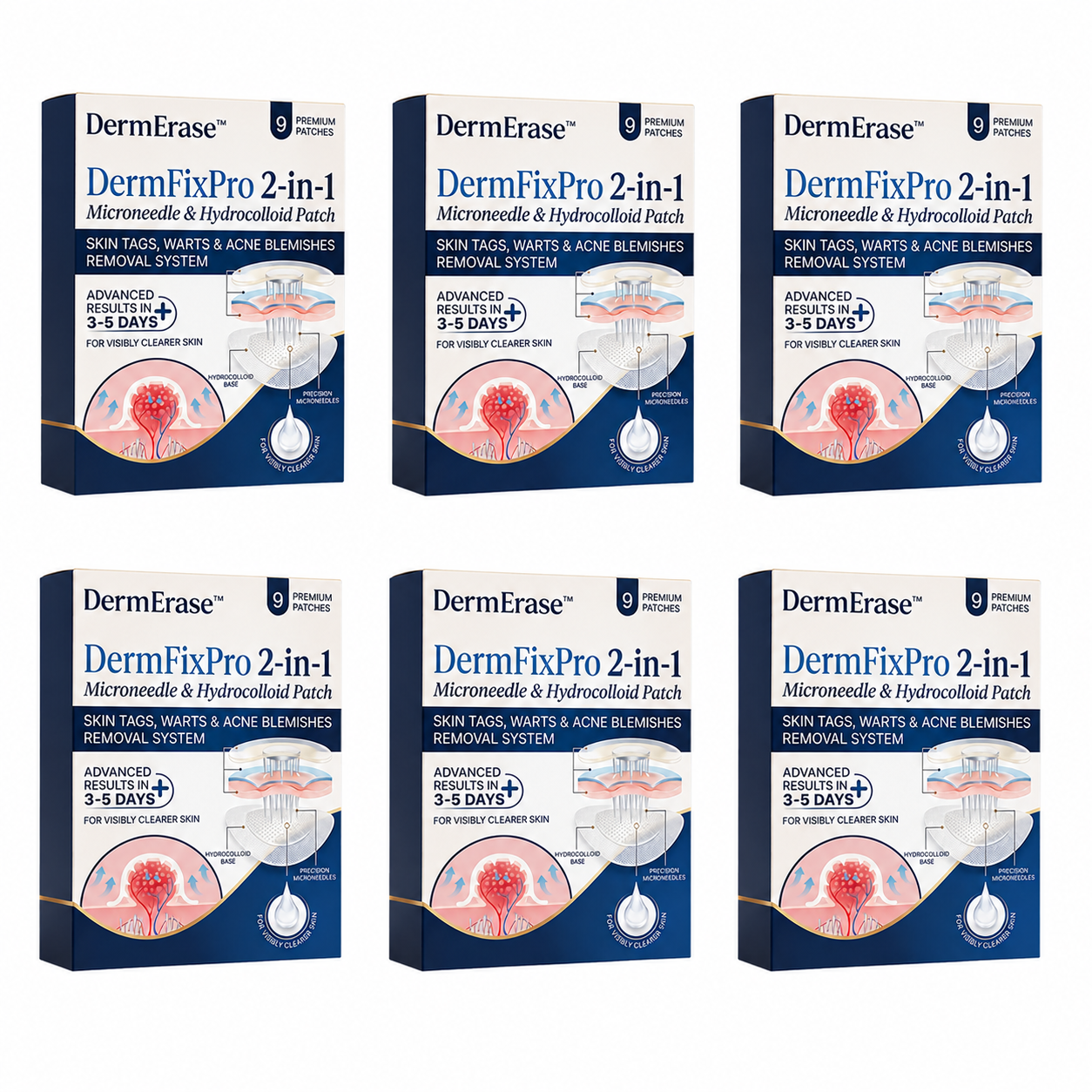 DermErase™ Patch Micro-Aiguilles 2-en-1 | Éliminez acrochordons et imperfections visibles en 5 jours, sans couper ni brûler !