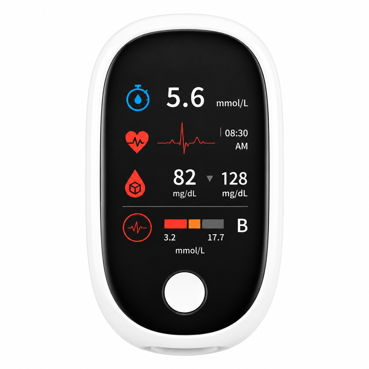 GlycoRay™ Capteur Glycémique Laser Intelligent | Contrôlez votre taux en 5 secondes, sans piqûres ni douleur !