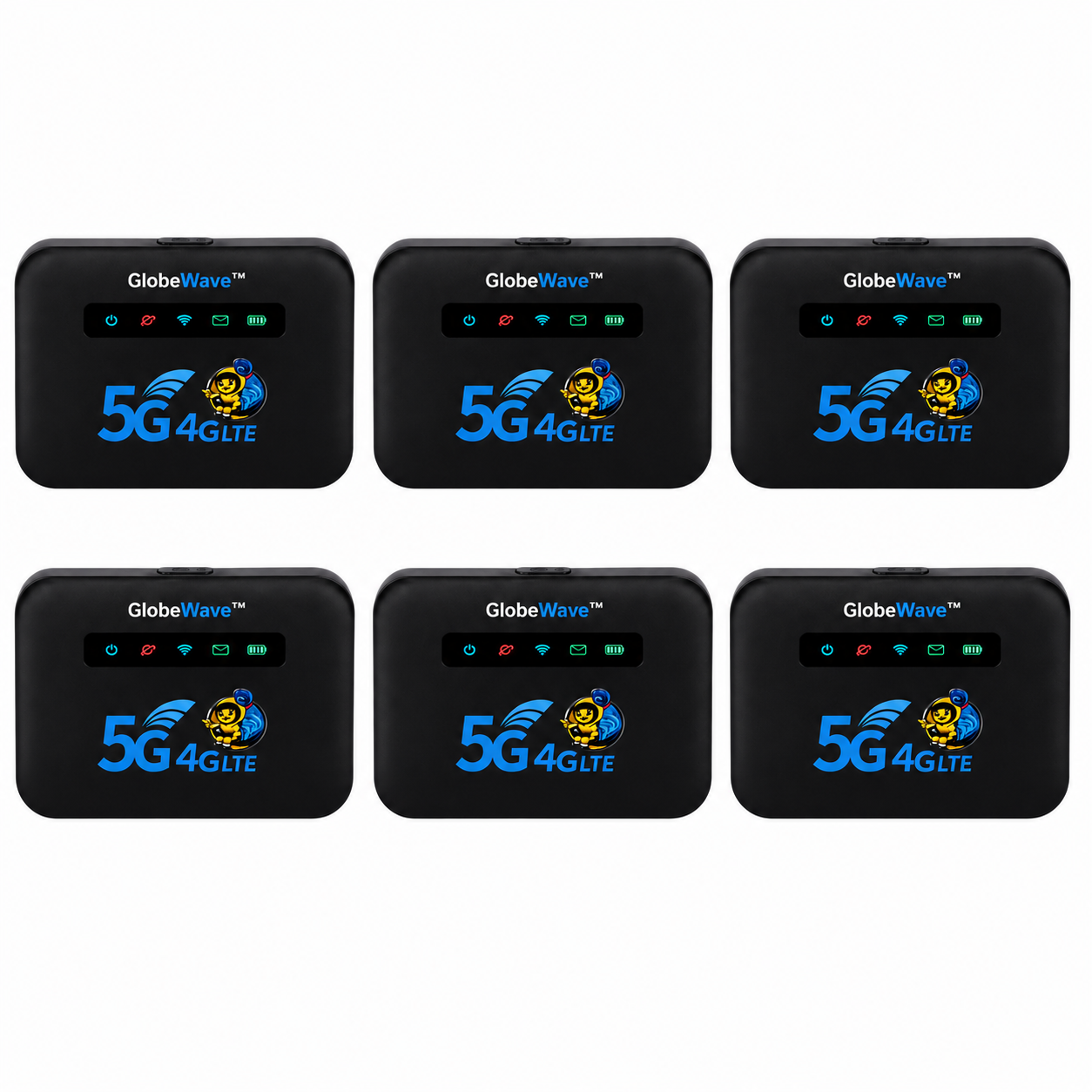 GlobeWave™ Routeur WiFi Mondial | Internet 4G/5G dans 196 pays en 5 secondes chrono, sans surcoût !