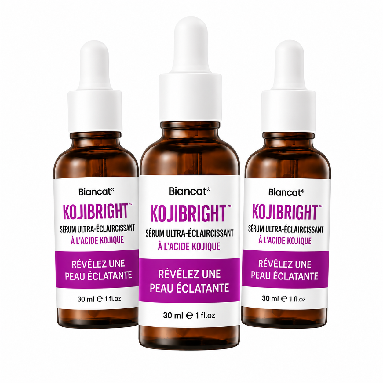 KojiBright™ Sérum Ultra-Éclaircissant à l’Acide Kojique | Élimine les taches brunes en 3 jours chrono!