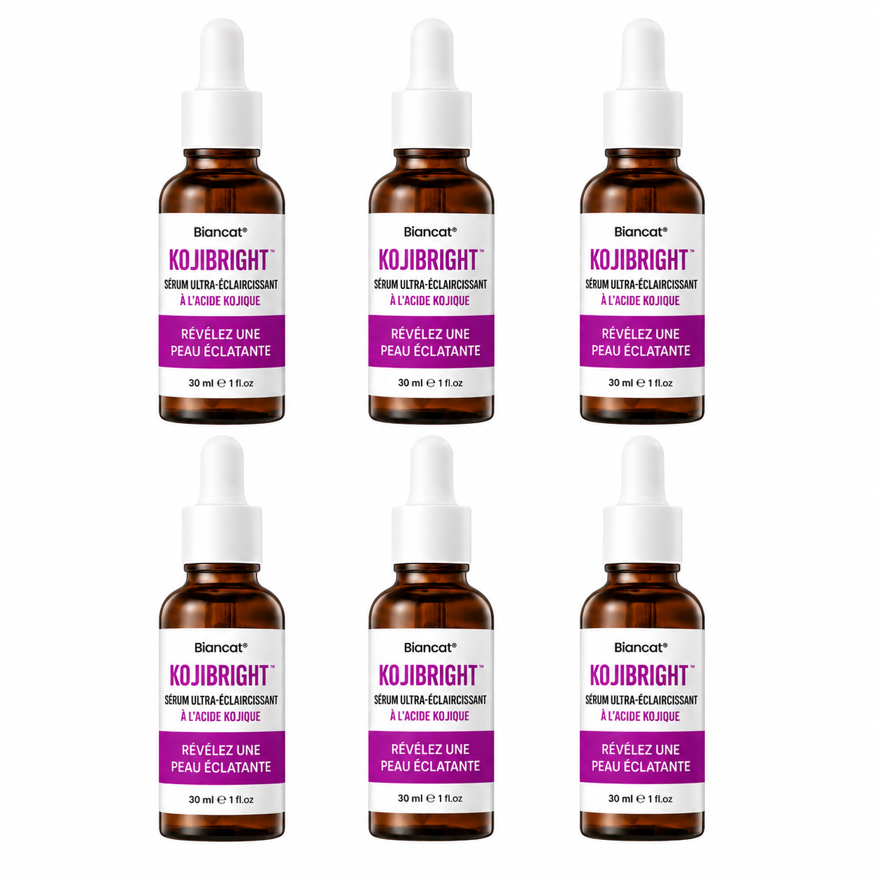 KojiBright™ Sérum Ultra-Éclaircissant à l’Acide Kojique | Élimine les taches brunes en 3 jours chrono!