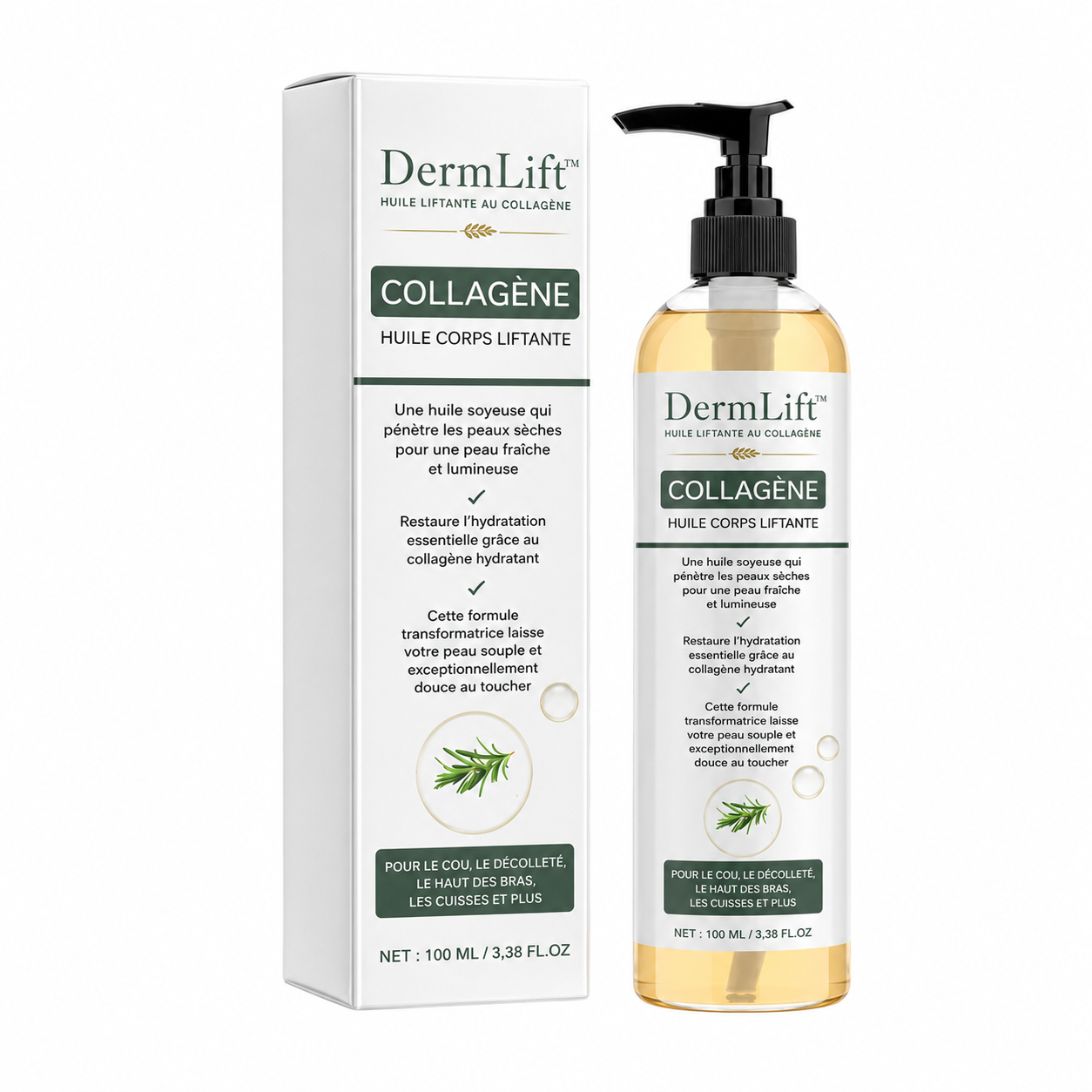 DermLift™ Huile Raffermissante | Raffermit et affine la peau relâchée de 98 % en 24 heures !