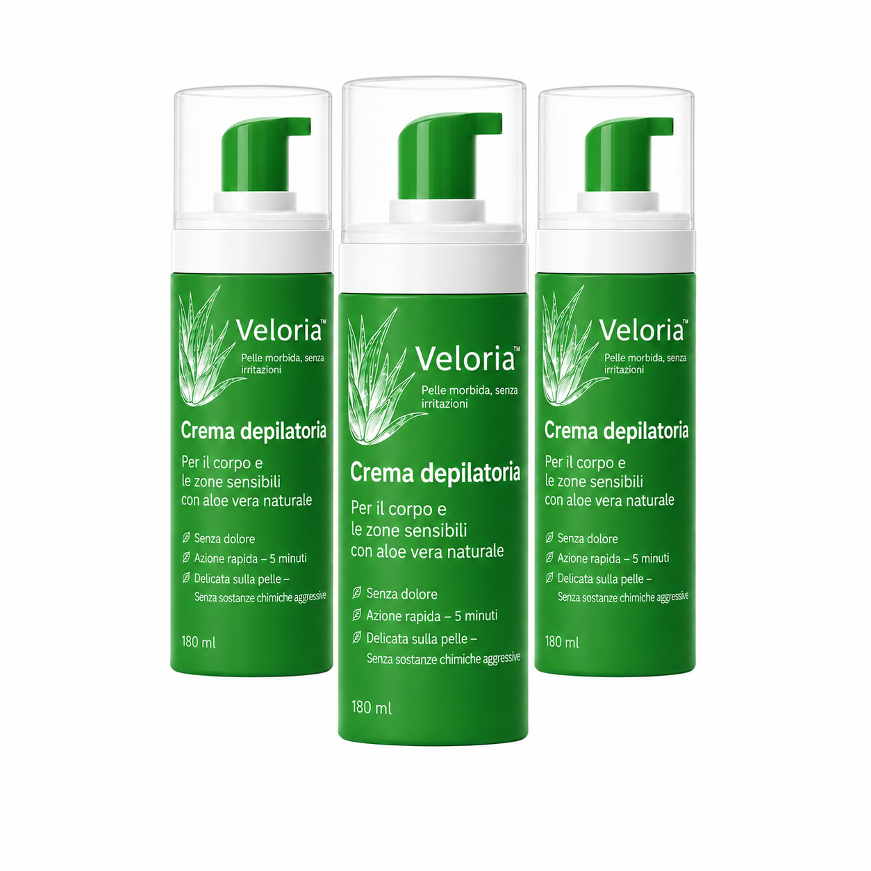 Veloria™ Crème Dépilatoire | Élimine jusqu'à 95 % des irritations, des boutons et des poils incarnés causés par le rasoir en seulement 7 jours !