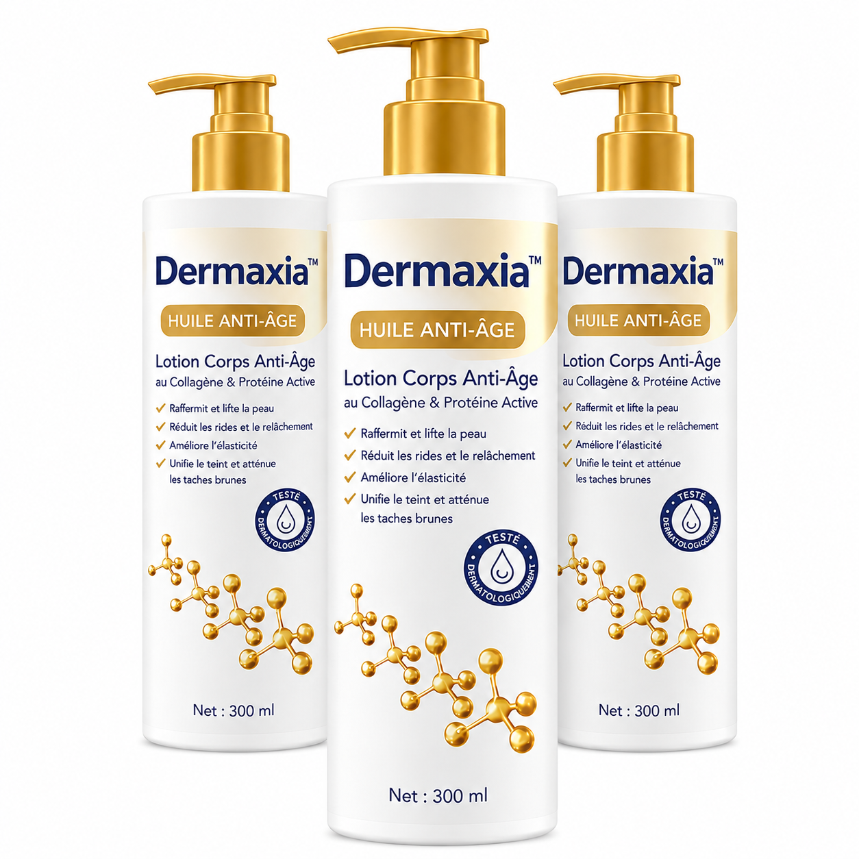 Dermaxia™ Huile Anti-Âge | Lifte votre peau et élimine le relâchement jusqu’à 98 % en seulement 24 heures !