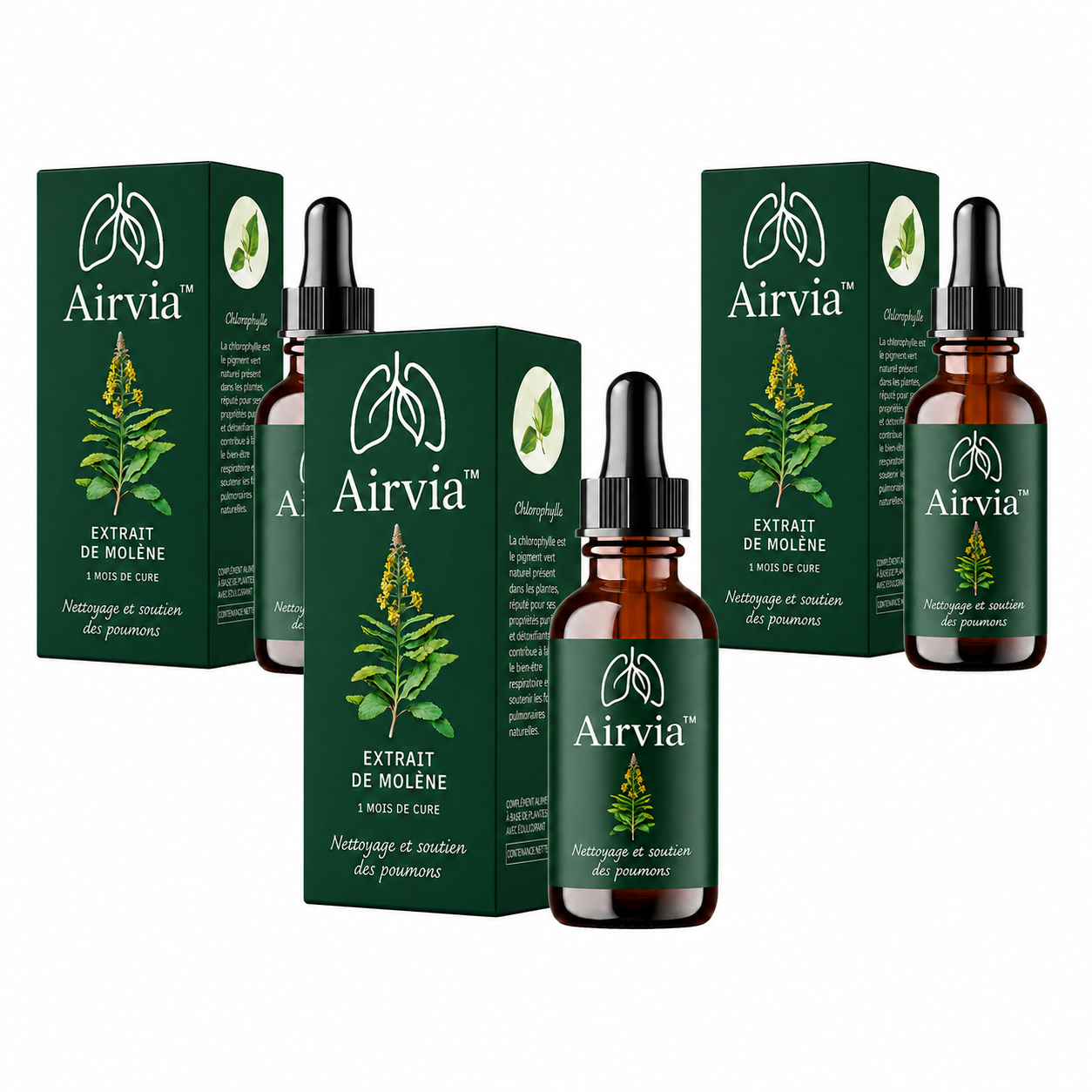 Airvia™ Gouttes Respiratoires | Respirez librement et retrouvez des voies respiratoires dégagées en 2 minutes !