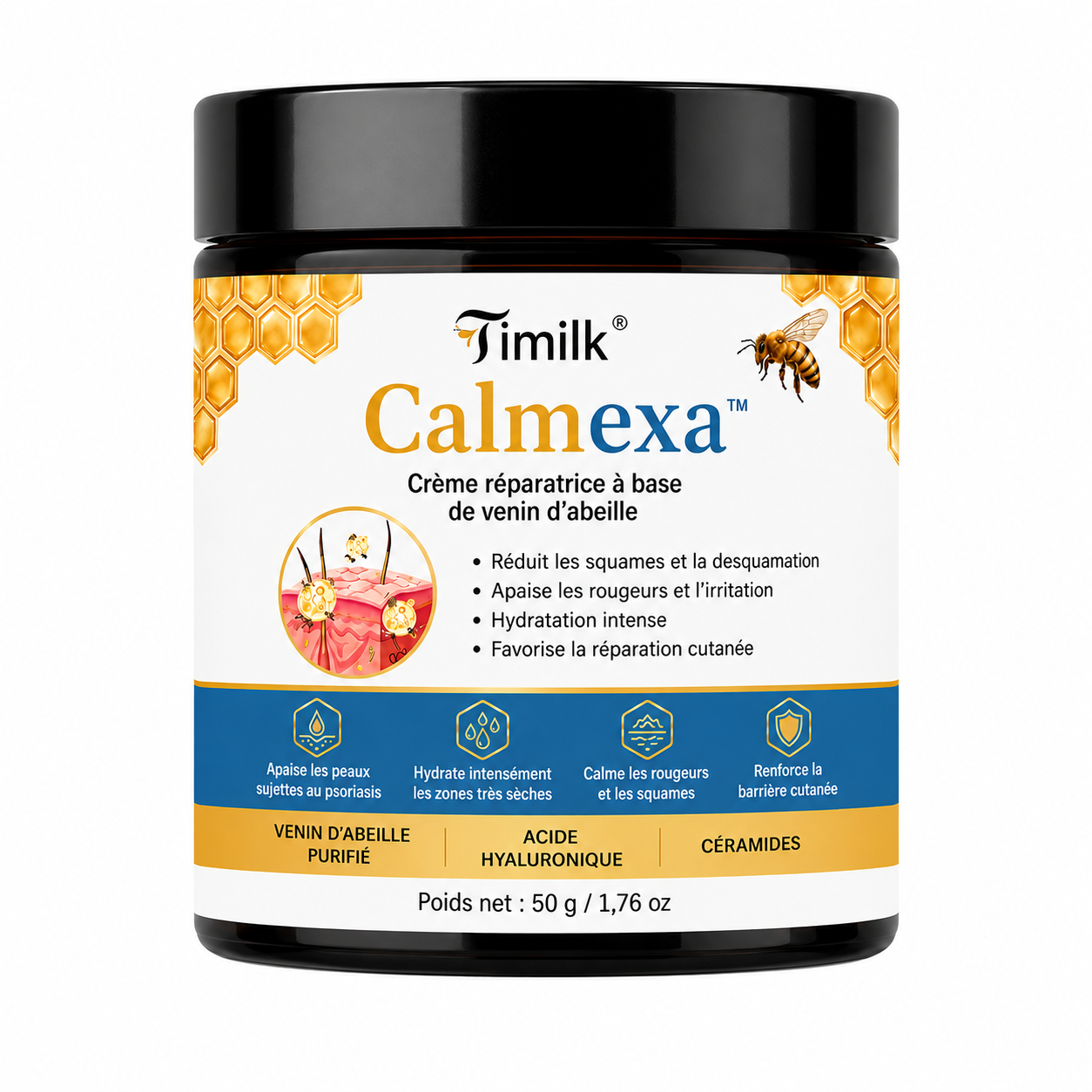 Calmexa™ Crème Réparatrice Apaisante | Calmez démangeaisons, rougeurs et inconfort cutané dès la première application !