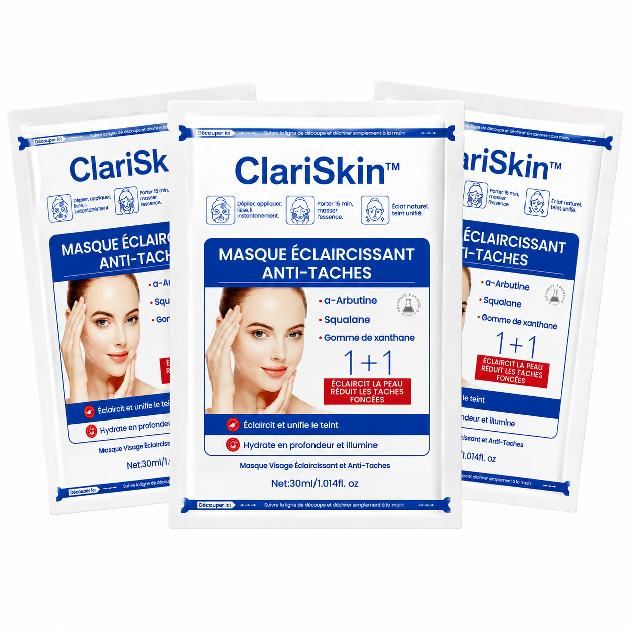 ClariSkin™ Masque Anti-Taches | Efface taches, marques et zones foncées dès la première application !