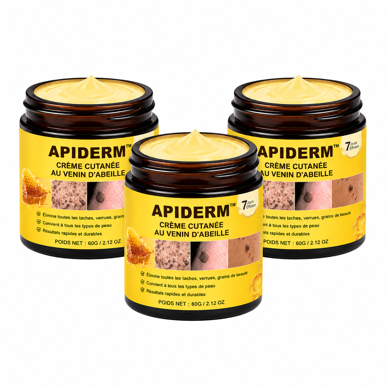 Apiderm™ Crème Cutanée au Venin d’Abeille | Soulage les irritations et régénère la peau dès les premières applications !