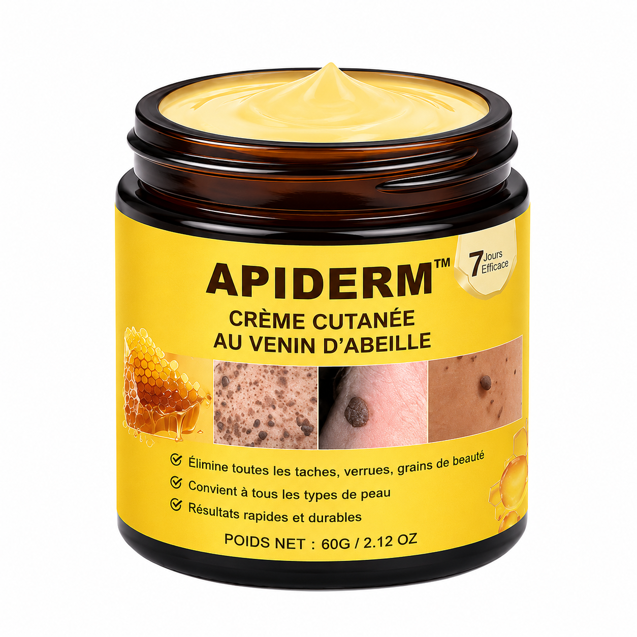 Apiderm™ Crème Cutanée au Venin d’Abeille | Soulage les irritations et régénère la peau dès les premières applications !