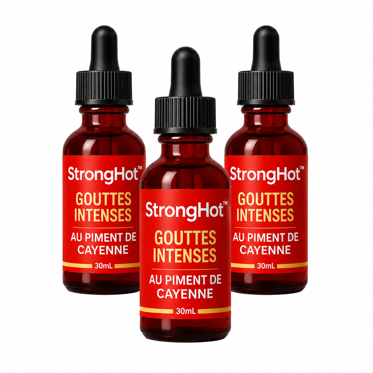 StrongHot™ Gouttes Intenses au Piment de Cayenne | Retrouvez une érection en 3 minutes chrono !