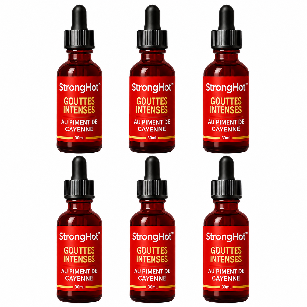 StrongHot™ Gouttes Intenses au Piment de Cayenne | Retrouvez une érection en 3 minutes chrono !