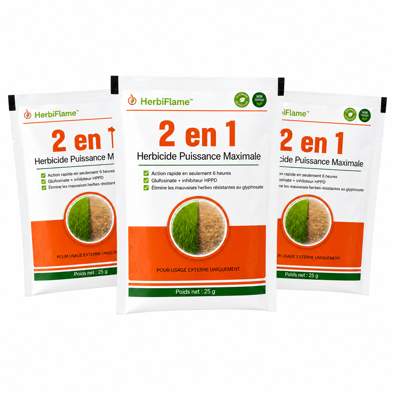 HerbiFlame™ Désherbant 2-en-1 Ultra-Puissant | Élimine les mauvaises herbes en 6 heures chrono !