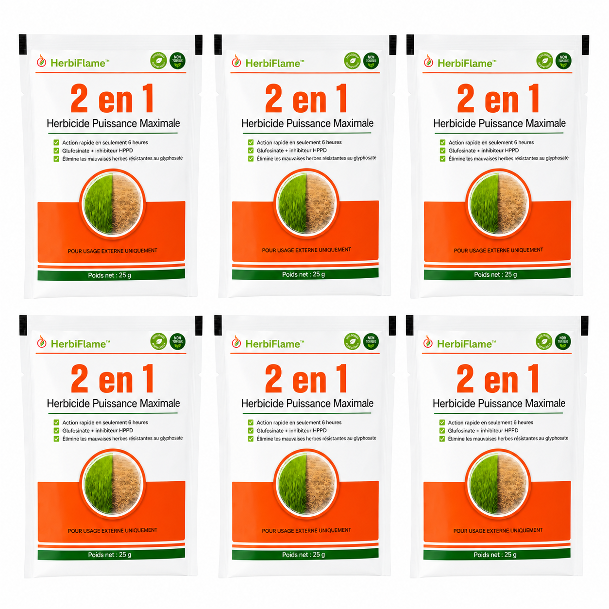 HerbiFlame™ Désherbant 2-en-1 Ultra-Puissant | Élimine les mauvaises herbes en 6 heures chrono !