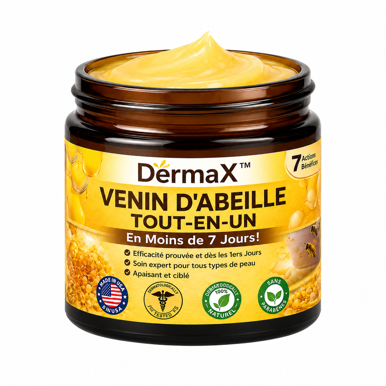 DermaX™ Venin d’Abeille Tout-en-Un | Répare ta peau en moins de 7 jours!