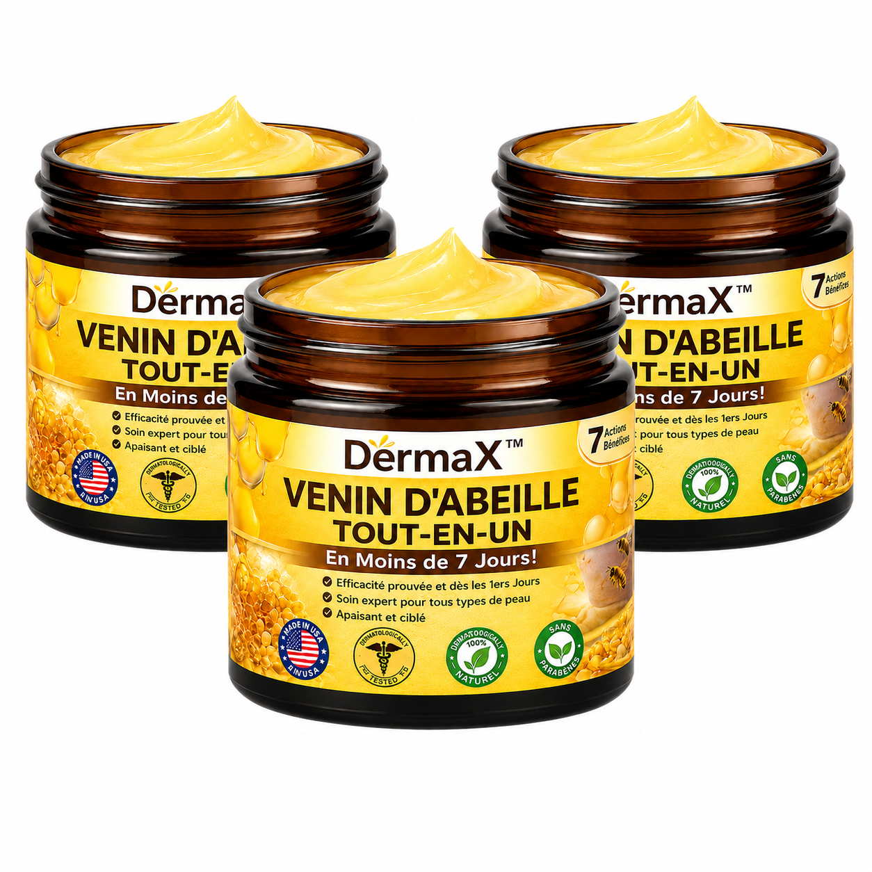 DermaX™ Venin d’Abeille Tout-en-Un | Répare ta peau en moins de 7 jours!