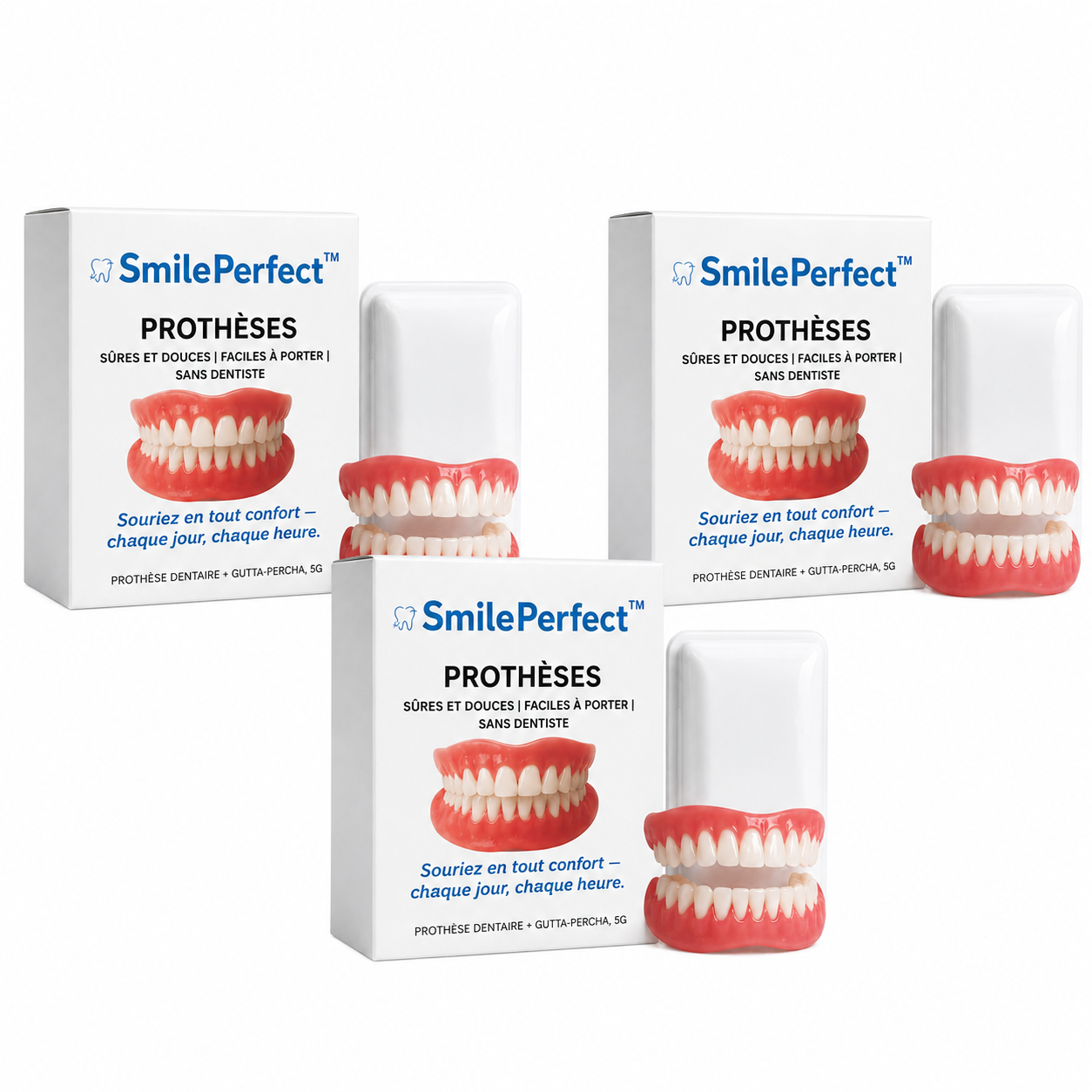 SmilePerfect™ Prothèses dentaires | Retrouvez votre sourire naturel en 3 minutes !