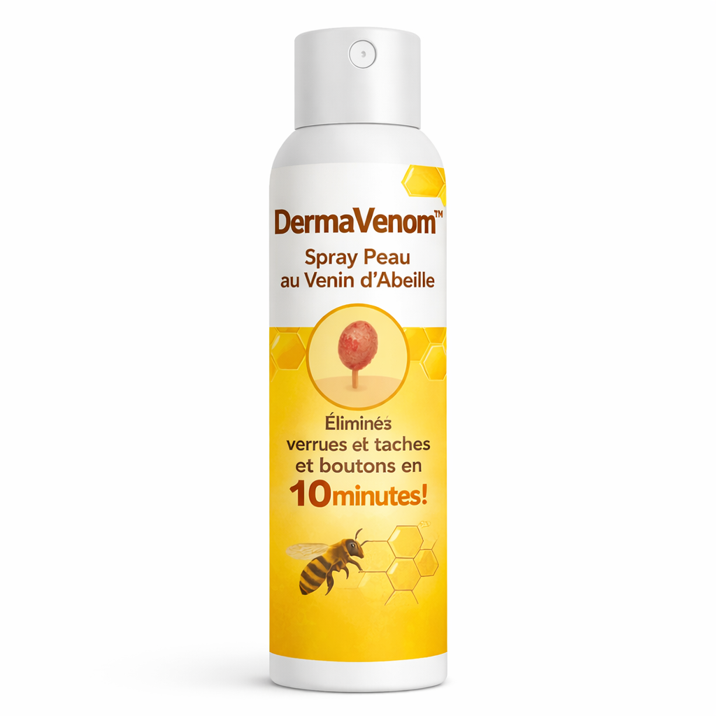 DermaVenom™ Spray Peau au Venin d’Abeille | Éliminez verrues, taches et boutons en 10 minutes !