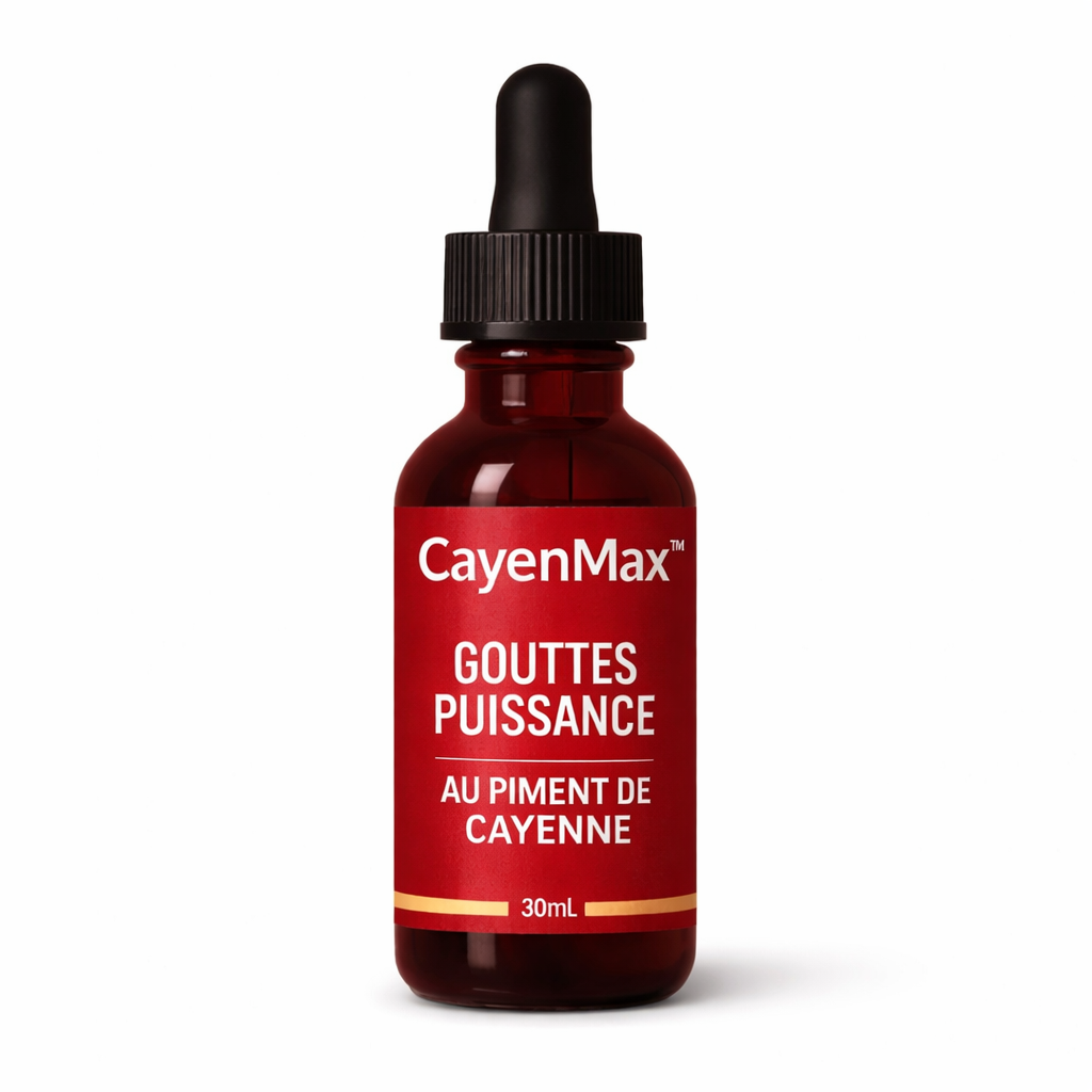 CayenMax™ Gouttes Puissance au Piment de Cayenne | Retrouvez une érection ferme en seulement 3 minutes !