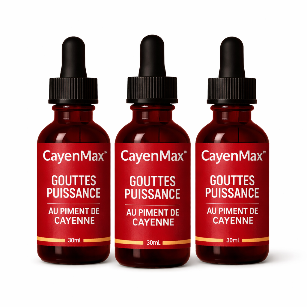 CayenMax™ Gouttes Puissance au Piment de Cayenne | Retrouvez une érection ferme en seulement 3 minutes !