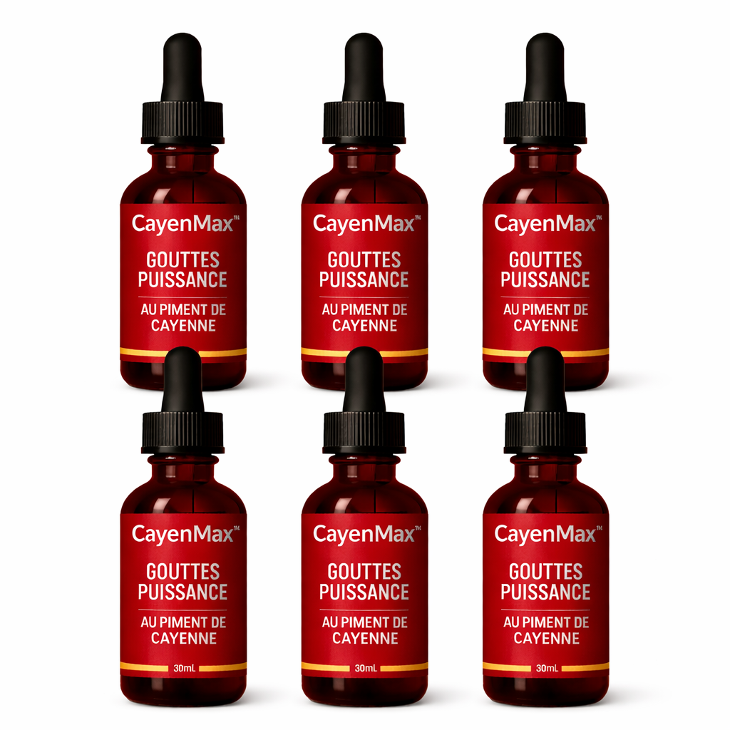 CayenMax™ Gouttes Puissance au Piment de Cayenne | Retrouvez une érection ferme en seulement 3 minutes !