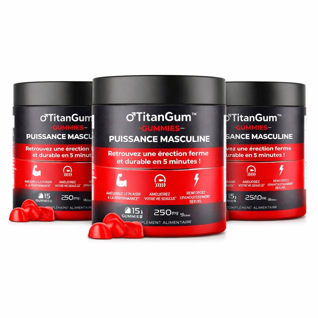 TitanGum™ Gummies Puissance Masculine | Retrouvez une érection ferme et durable en 5 minutes !