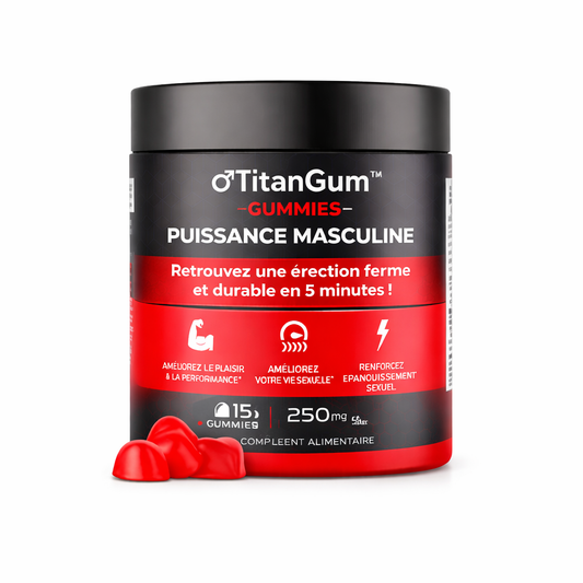 TitanGum™ Gummies Puissance Masculine | Retrouvez une érection ferme et durable en 5 minutes !