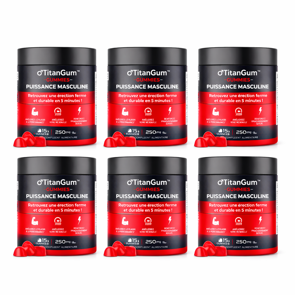 TitanGum™ Gummies Puissance Masculine | Retrouvez une érection ferme et durable en 5 minutes !