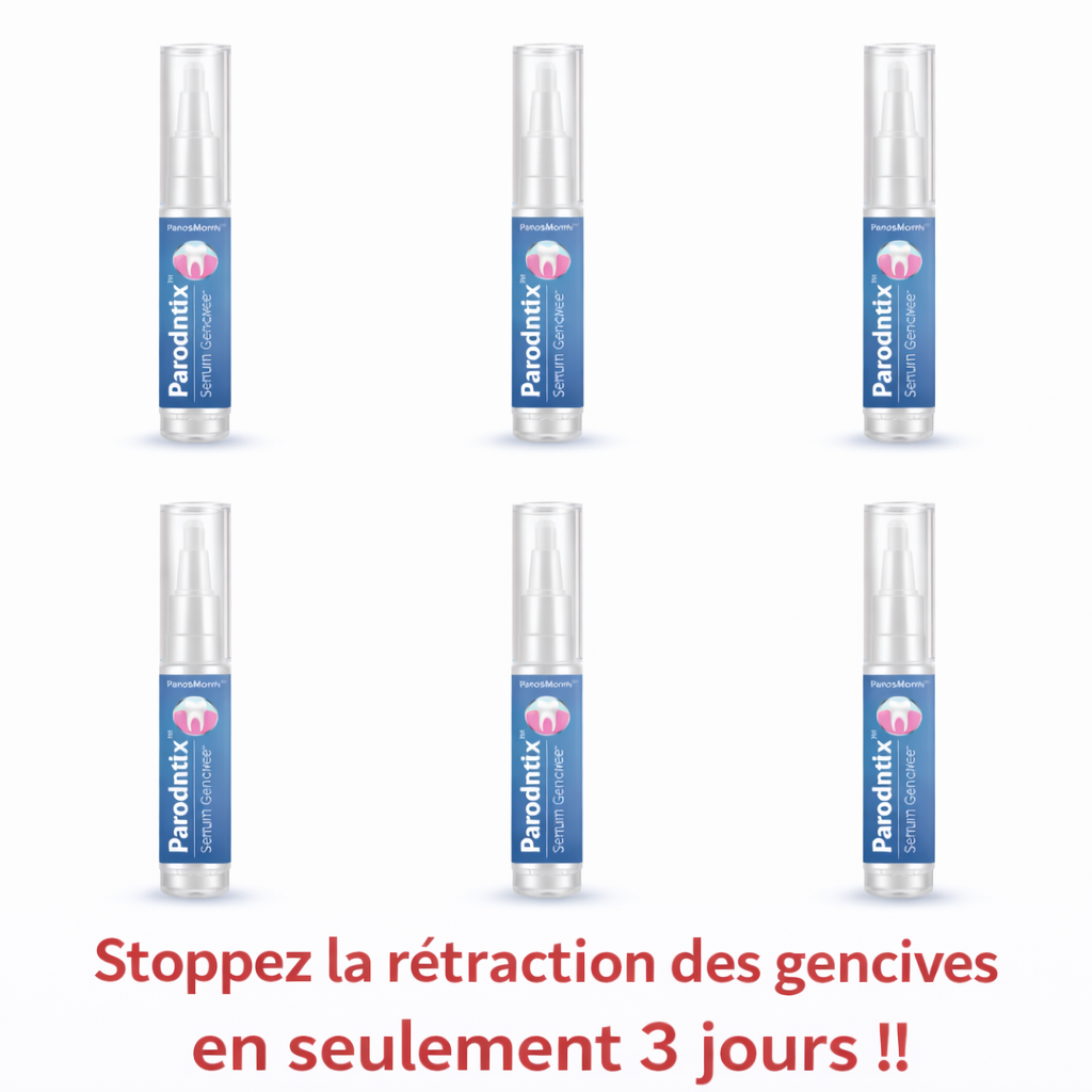 Parodentix™ Sérum Gencives | Stoppez la rétraction des gencives en seulement 3 jours !
