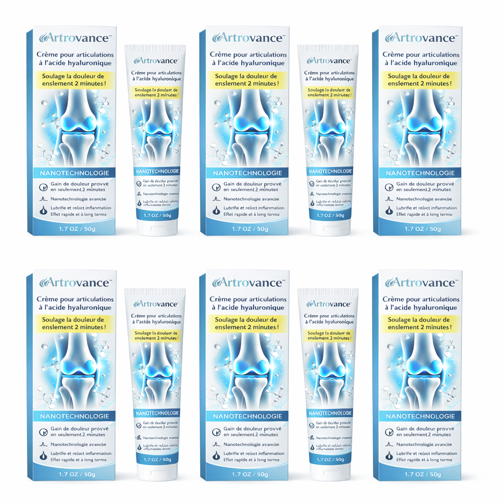 Artrovance™ Crème pour articulations à l'acide hyaluronique | Soulage la douleur de l'arthrose en seulement 2 minutes !