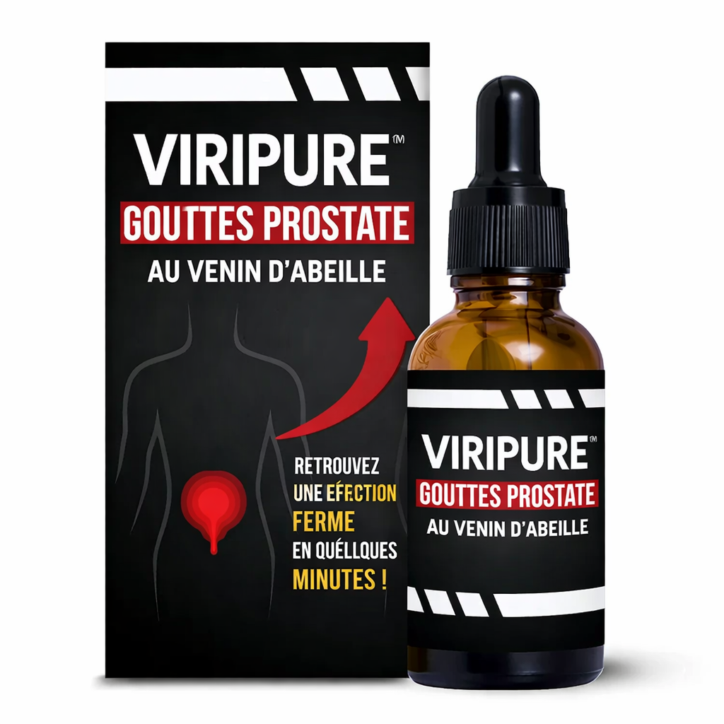 ViriPure™ Gouttes Prostate au Venin d'Abeille | Retrouvez une érection ferme en quelques minutes !